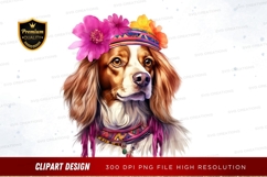 Festive dog clipart png Product Image 1