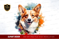 Happy corgi clipart png Product Image 1