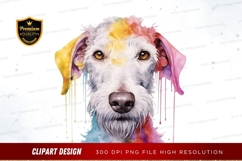 Colorful dog portrait clipart png Product Image 1
