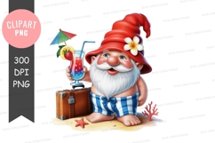 Cheerful gnome on vacation Product Image 1