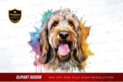 Happy dog with watercolor splash png Product Image 1