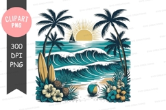 Tropical beach sunset Product Image 1