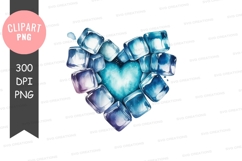 Heart of ice clipart png Product Image 1