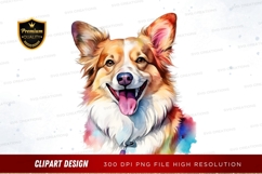 Happy corgi clipart png Product Image 1