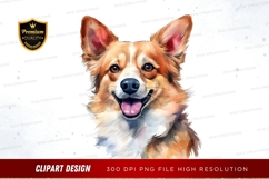 Happy corgi clipart png Product Image 1