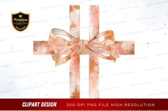 Elegant gift wrap with bow clipart png Product Image 1