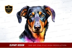 Colorful dog portrait Product Image 1