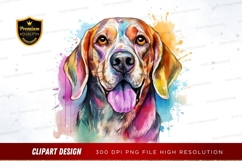 Colorful dog clipart png Product Image 1