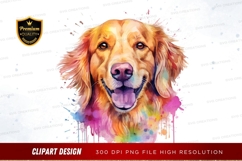 Happy golden retriever clipart png Product Image 1
