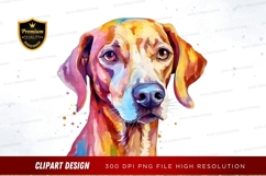 Colorful dog portrait clipart png Product Image 1