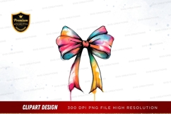 Colorful bow clipart png Product Image 1
