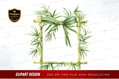 Bamboo frame clipart png Product Image 1