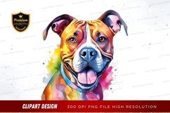 Happy pitbull clipart png Product Image 1