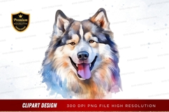 Happy siberian husky clipart png Product Image 1