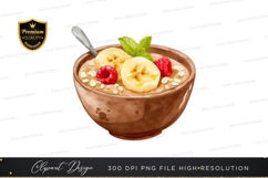 Healthy breakfast bowl clipart png Product Image 1