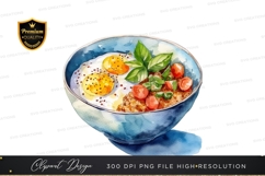 Healthy breakfast bowl clipart png Product Image 1
