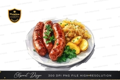 Delicious sausage and sauerkraut meal Product Image 1