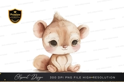 Cute cartoon bear clipart png Product Image 1
