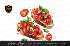 Vibrant bruschetta clipart png Product Image 1