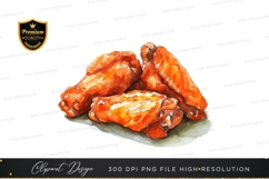 Delicious chicken wings clipart png Product Image 1