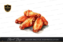 Delicious chicken wings clipart png Product Image 1