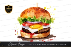 Delicious burger clipart png Product Image 1