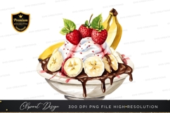 Delicious fruit and ice cream dessert Product Image 1