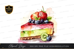 Delicious fruit topped cheesecake Product Image 1