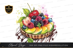 Delicious fruit tart clipart png Product Image 1