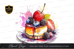 Delicious fruit topped cake Product Image 1