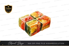 Colorful cubes clipart png Product Image 1