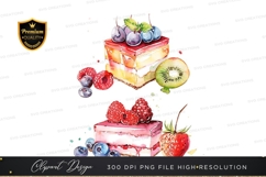 Delicious fruit topped cakes Product Image 1