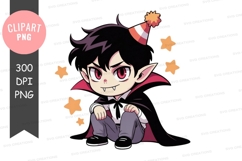 Cute vampire celebrating birthday Product Image 1