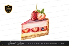 Delicious strawberry and blueberry cheesecake Product Image 1