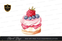 Delicious fruit topped cupcake Product Image 1
