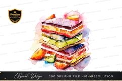 Colorful sandwich clipart png Product Image 1