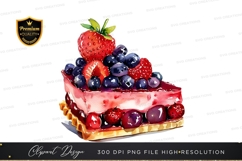 Delicious berry tart clipart png Product Image 1