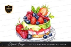 Delicious fruit topped cake Product Image 1