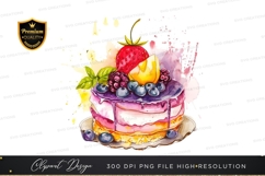Delicious fruit topped cake Product Image 1