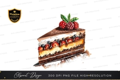 Delicious chocolate cake slice Product Image 1