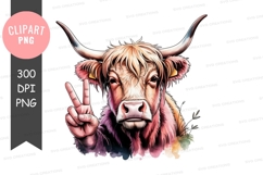 Peaceful highland cow Product Image 1