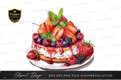Delicious fruit topped cake Product Image 1