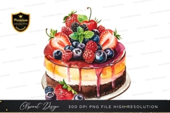 Delicious fruit topped cake Product Image 1