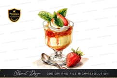Strawberry dessert with basil Product Image 1