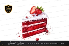 Delicious red velvet cake slice Product Image 1
