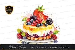 Delicious fruit topped cake Product Image 1