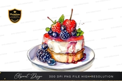 Delicious berry topped cake Product Image 1