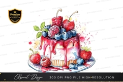 Delicious fruit topped cake Product Image 1