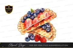 Delicious fruit topped waffles Product Image 1