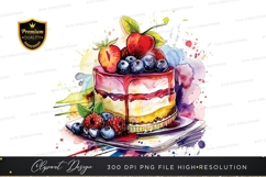 Delicious fruit topped cake Product Image 1